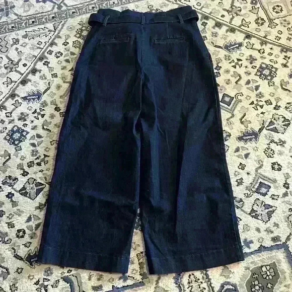 A New Day wide leg pleated jeans women’s dark blue size 12 stretch denim - Picture 8 of 8